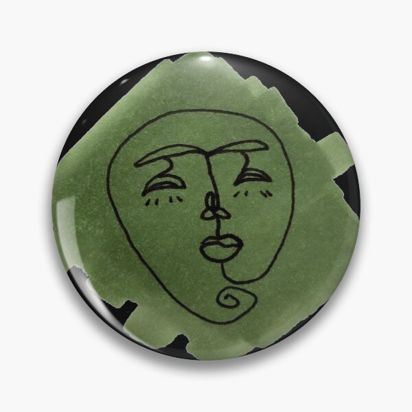 Item preview, Sage Color Sample Face Drawing designed and sold by Cassandra Chung.