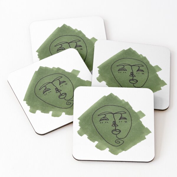 Item preview, Sage Color Sample Face Drawing designed and sold by Cassandra Chung.