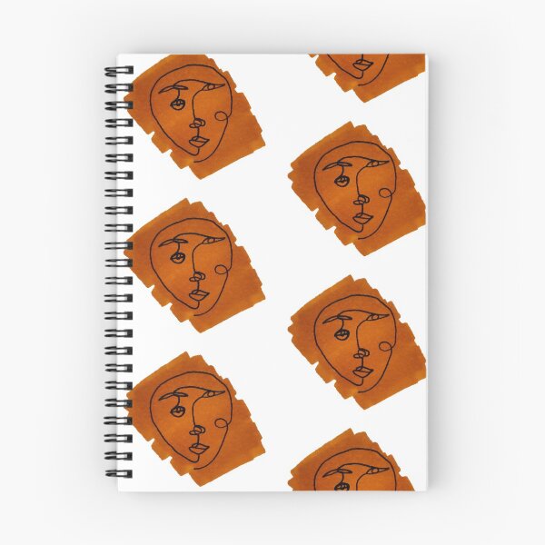 Item preview, Burnt Orange Color Sample Face Drawing designed and sold by Cassandra Chung.