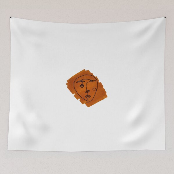 Item preview, Burnt Orange Color Sample Face Drawing designed and sold by Cassandra Chung.
