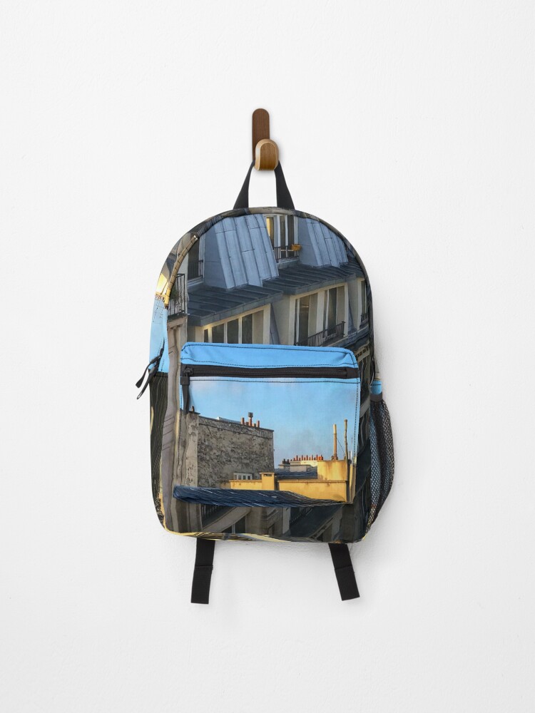 Thumbnail 1 of 3, Backpack, Over the Paris Rooftops designed and sold by lisasparkle.