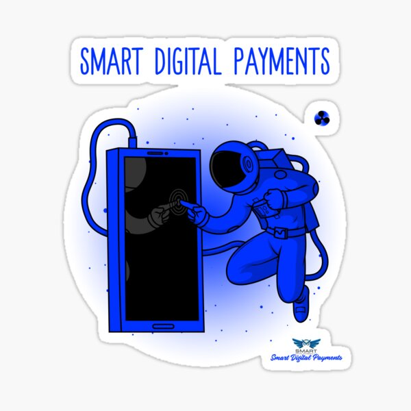 Astronaut #3 - Smart Digital Payments Sticker
