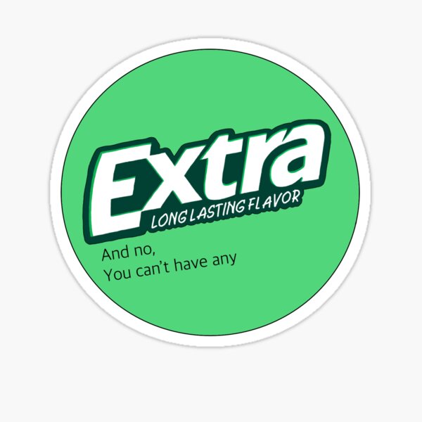 Extra Gum Stickers Redbubble