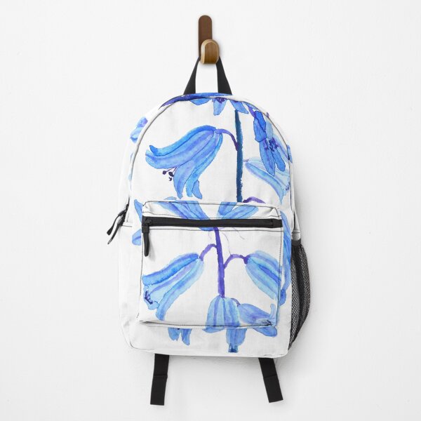 Item preview, hand painted Botanical bluebells flower watercolor designed and sold by ColorandColor.