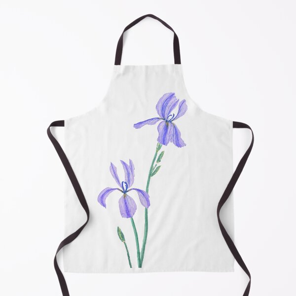 Item preview, hand painted two elegant purple iris watercolor  designed and sold by ColorandColor.