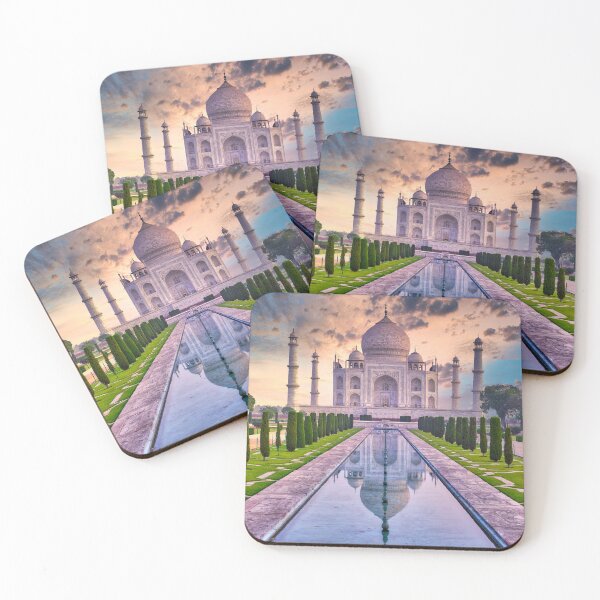 Item preview, Jigsaw Puzzle Taj Mahal Pink Sunset Indian Architecture and one of History's Greatest Love Stories 1000 piece Adults designed and sold by StickerArtwork.