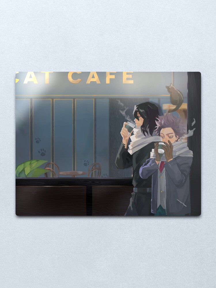  Aizawa  and Shinsou Cat  Cafe  Metal Print by hairuko 