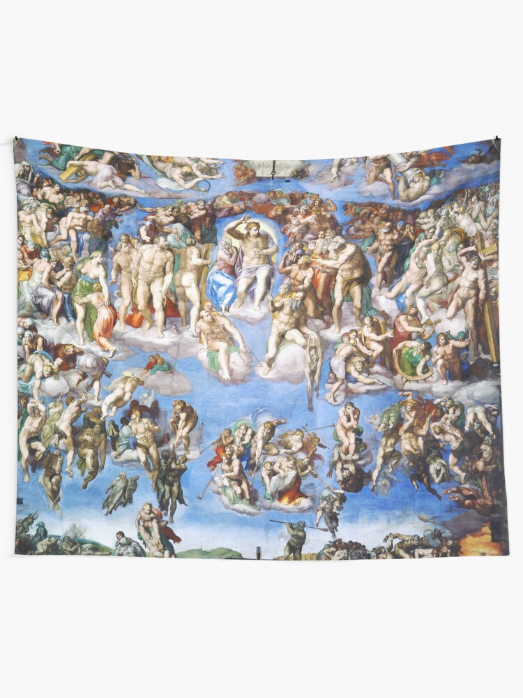 Alternate view of Michelangelo The Last Judgement Tapestry