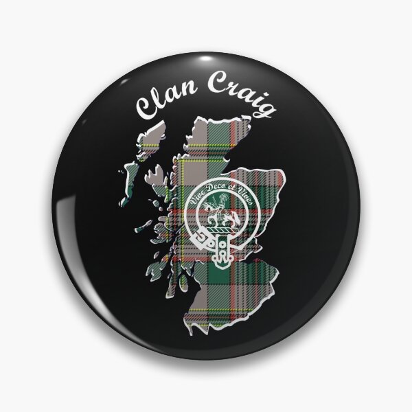 Item preview, Clan Craig Scotland Map Crest designed and sold by BagTown Clans.