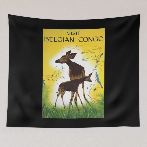 Item preview, Belgina Congo retro poster designed and sold by CorasPosters.