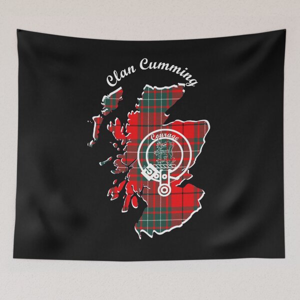 Item preview, Clan Cumming Scotland Map Crest designed and sold by BagTown Clans.