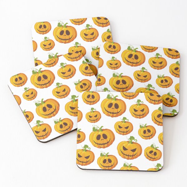 Item preview, Halloween Orange Pumpkin Smiling Faces designed and sold by fredgarden8.