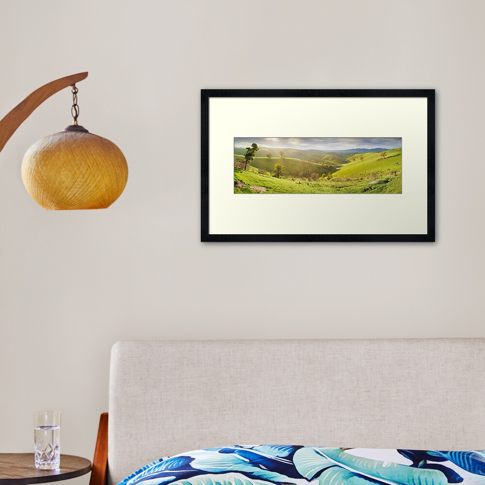 Buchan Valley Dawn, Victoria, Australia Framed Art Print