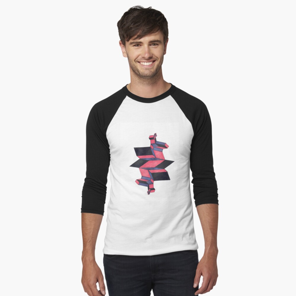 Item preview, Baseball ¾ Sleeve T-Shirt designed and sold by DAVIDLIBERTY.