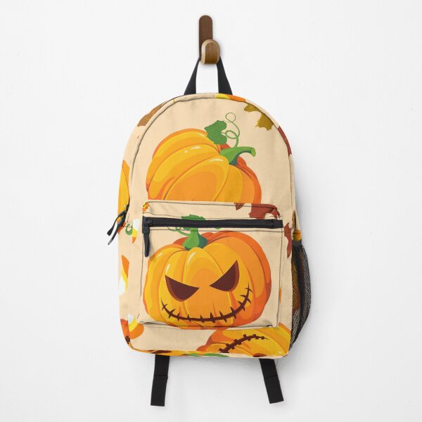 Item preview, Halloween Pumpkin Smiling Face and Oak Leaves designed and sold by fredgarden8.