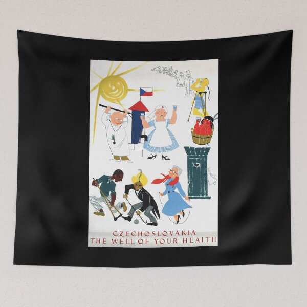 Item preview, Czechoslovakia retro poster designed and sold by CorasPosters.