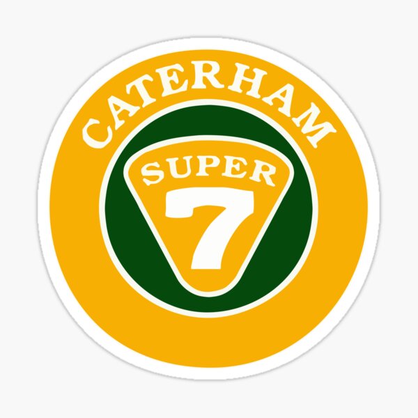 CATERHAM SUPER 7 UK flags sticker vinyle laminé 