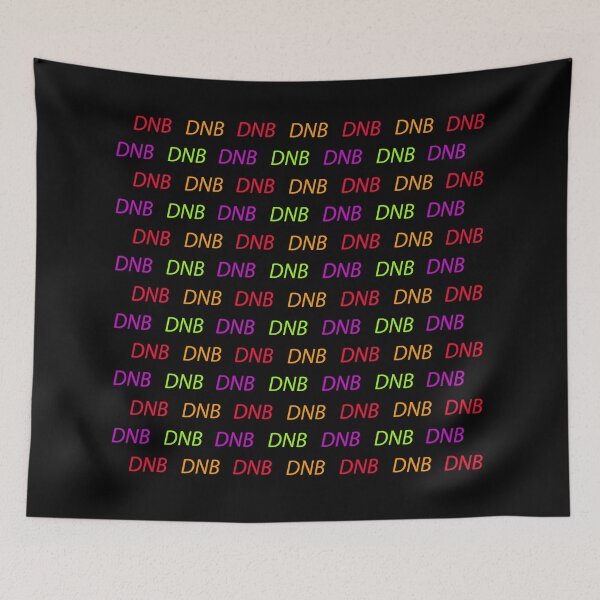 Item preview, DNB, Drum and bass music multicolored pattern on black background designed and sold by Stéphane  Thirion.