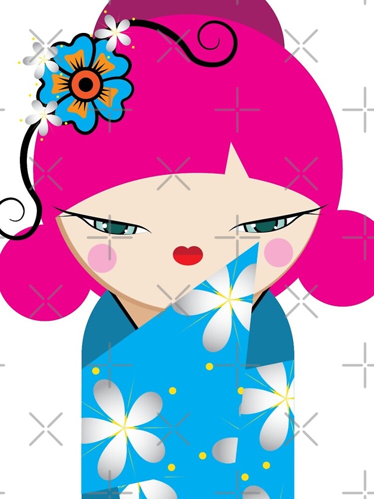 Thumbnail 4 of 4, iPhone Case, Japanese doll designed and sold by Raul-Raziel.