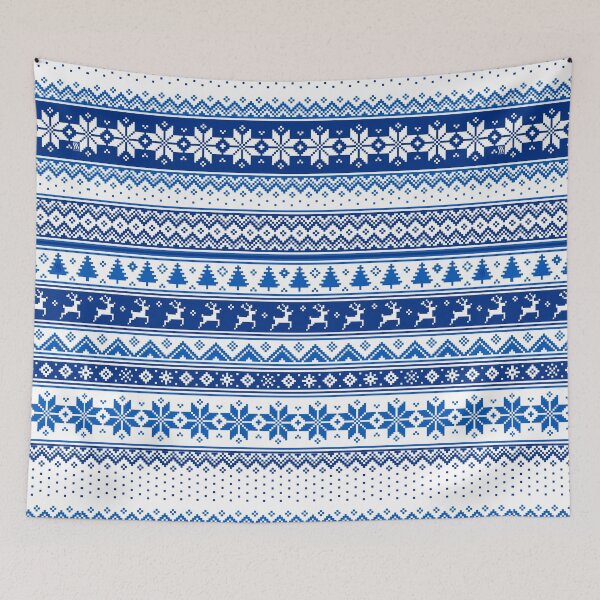 Item preview, Nordic - Scandinavian Winter Blue designed and sold by SSSowers.