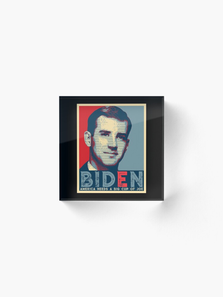 Alternate view of BIDEN AMERICAN NEEDS A BIG CUP OF JOE Acrylic Block