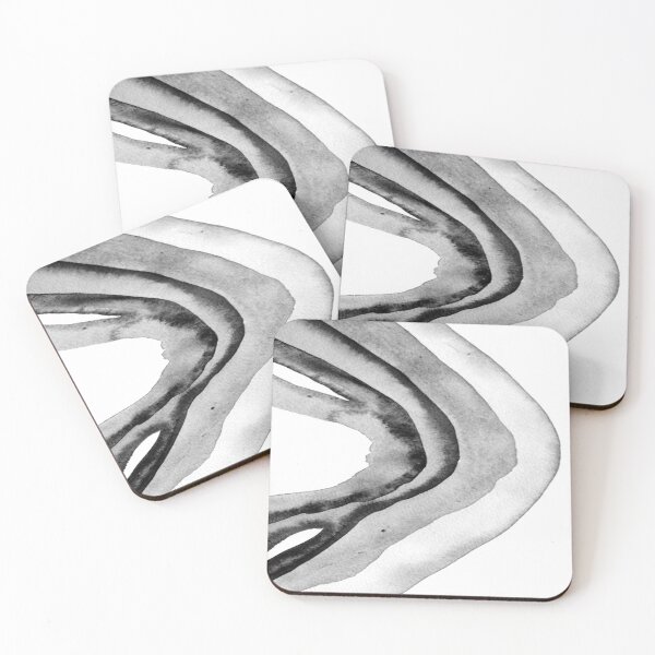 Item preview, Black and White Amethyst - original watercolour made into monochrome art designed and sold by Jenie Yolland.