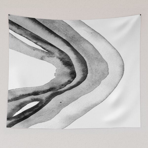 Item preview, Black and White Amethyst - original watercolour made into monochrome art designed and sold by Jenie Yolland.