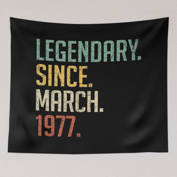 Item preview, Legendary Since March 1977 44th Birthday Gift 44 Years Old Vintage March 1977 designed and sold by Takatv.