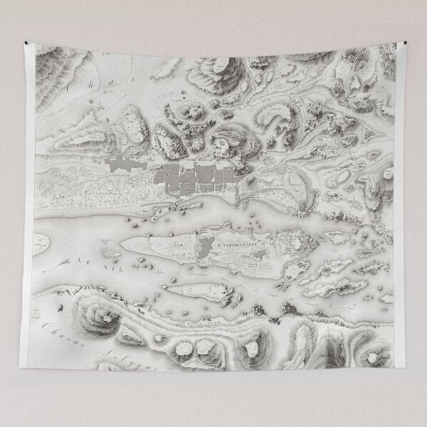 Item preview, Vintage Map of Island of Elephantine, Egypt, 1820 designed and sold by Gin  Neko.
