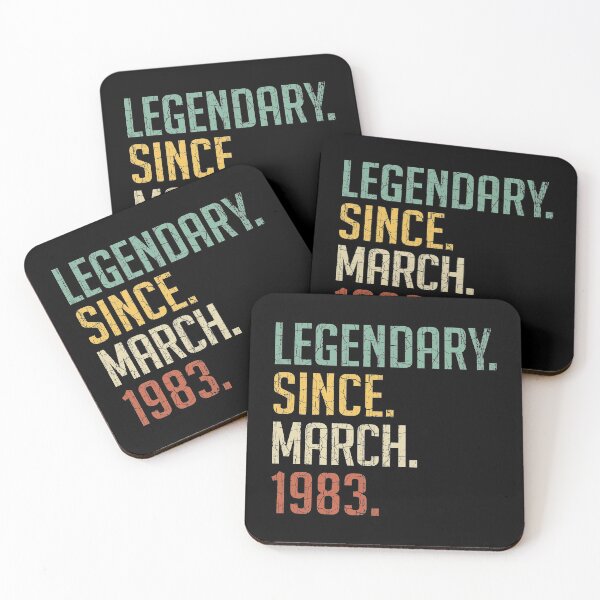 Item preview, Legendary Since March 1983 38th Birthday Gift 38 Years Old Vintage March 1983 designed and sold by Takatv.