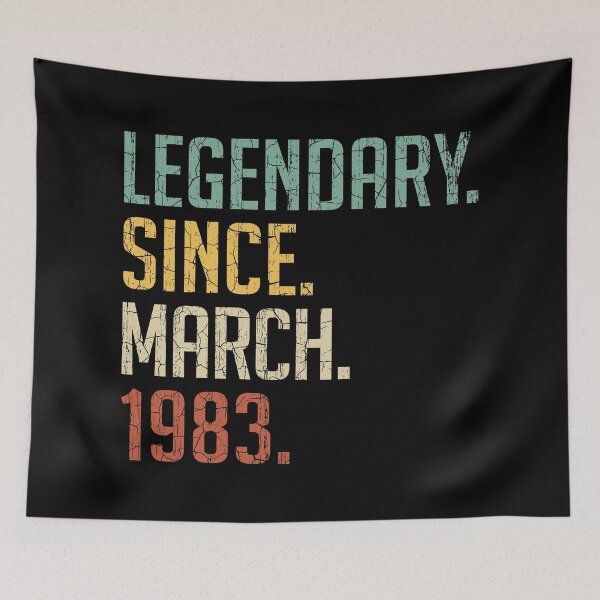 Item preview, Legendary Since March 1983 38th Birthday Gift 38 Years Old Vintage March 1983 designed and sold by Takatv.