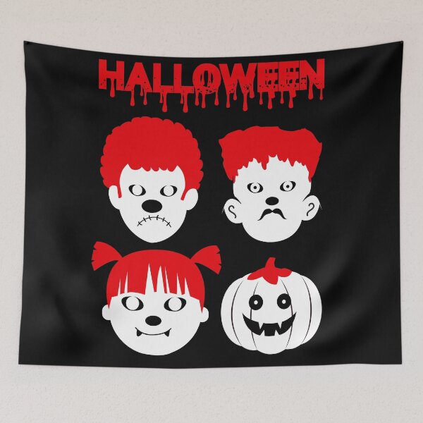Item preview, Halloween scary faces designed and sold by 4800cash.