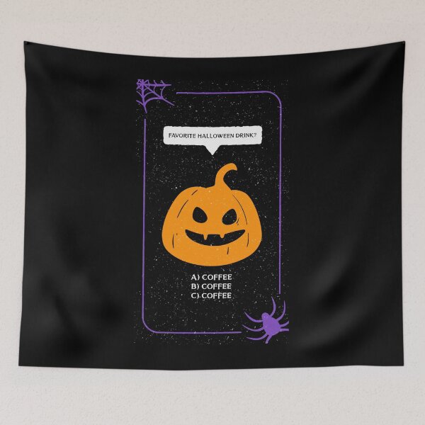 Item preview, Funny Coffee Slogan for Halloween With Pumpkin designed and sold by coffeecrewtees.