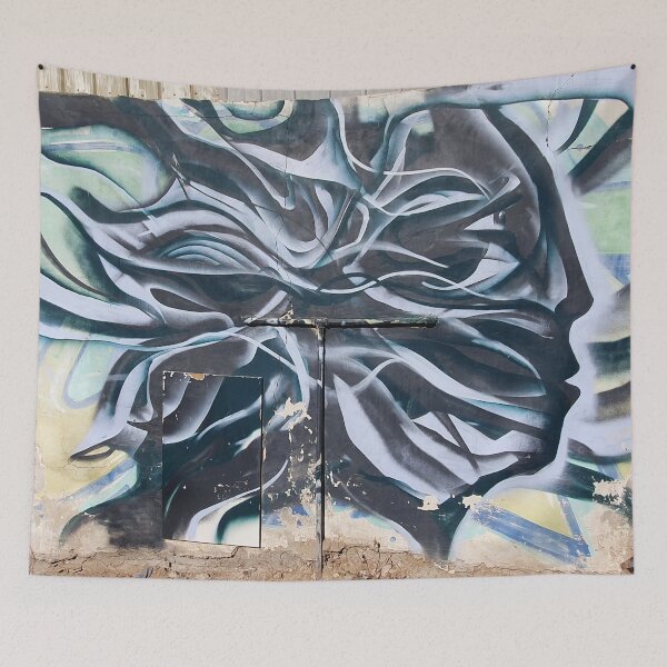 Item preview, Graffiti Street art Abstract Face Profile designed and sold by MyStreetArts.