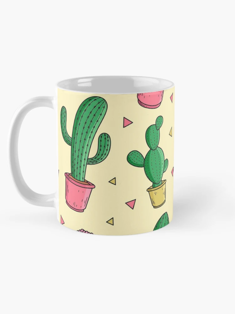 Thumbnail 5 of 6, Coffee Mug, Cacti Pattern Design designed and sold by RheanaDesigns.
