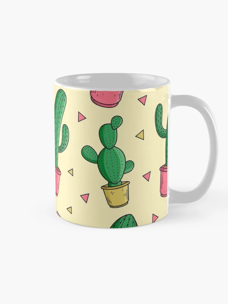 Thumbnail 3 of 6, Coffee Mug, Cacti Pattern Design designed and sold by RheanaDesigns.