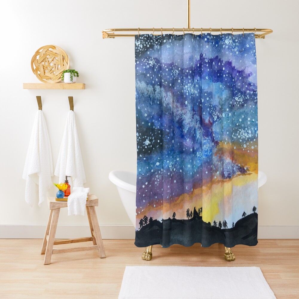 "Starry Starry Night" Shower Curtain for Sale by JenieYolland Redbubble