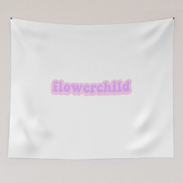 Item preview, flowerchild aesthetic font pink purple designed and sold by collazodesigns.