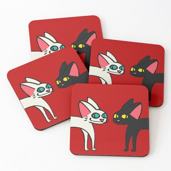 Item preview, White Cat- Black Cat designed and sold by evelyn-at-work.