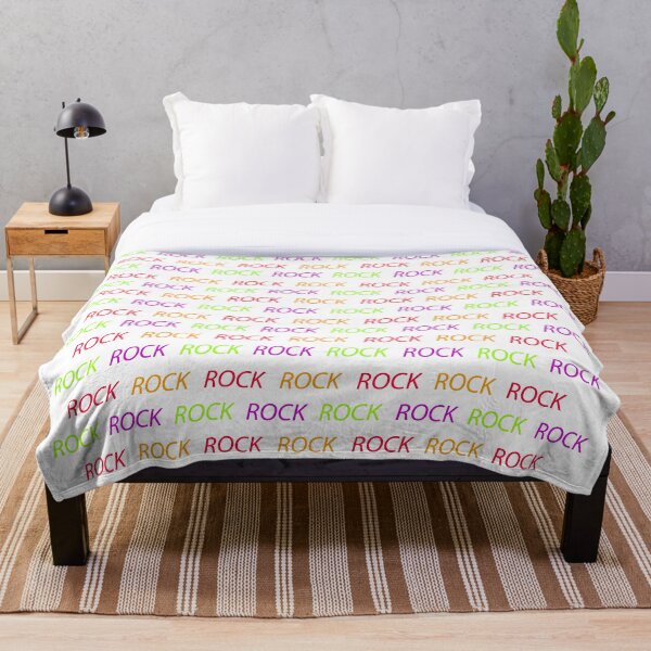 Item preview, Rock, multicolored rock and roll writing, pattern on white background designed and sold by Stéphane  Thirion.