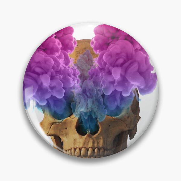 Item preview, Subtle Bi-Flag Skull with smoke designed and sold by -Gedwolcraeft-.