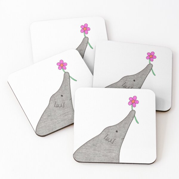 Item preview, Elephant with Flower #1 designed and sold by ErinBrieArt.