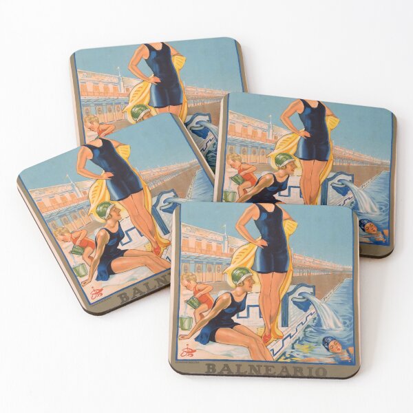 Item preview, San Sebastian retro poster designed and sold by CorasPosters.