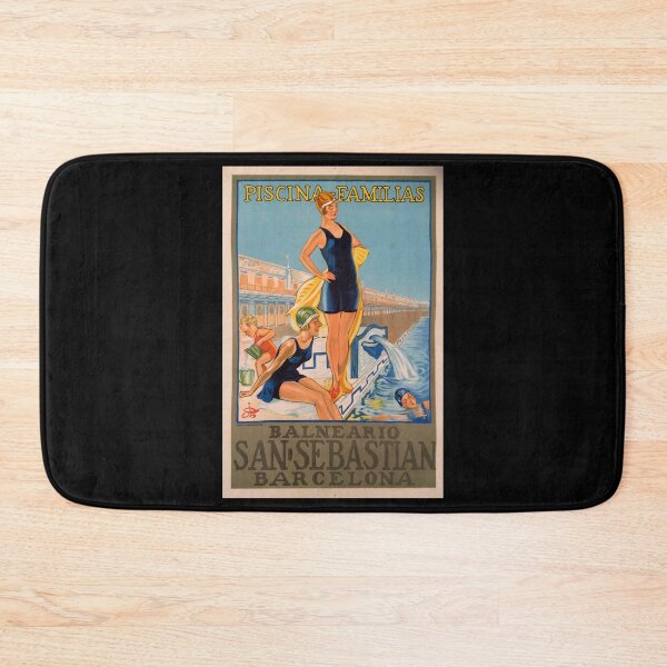 Item preview, San Sebastian retro poster designed and sold by CorasPosters.