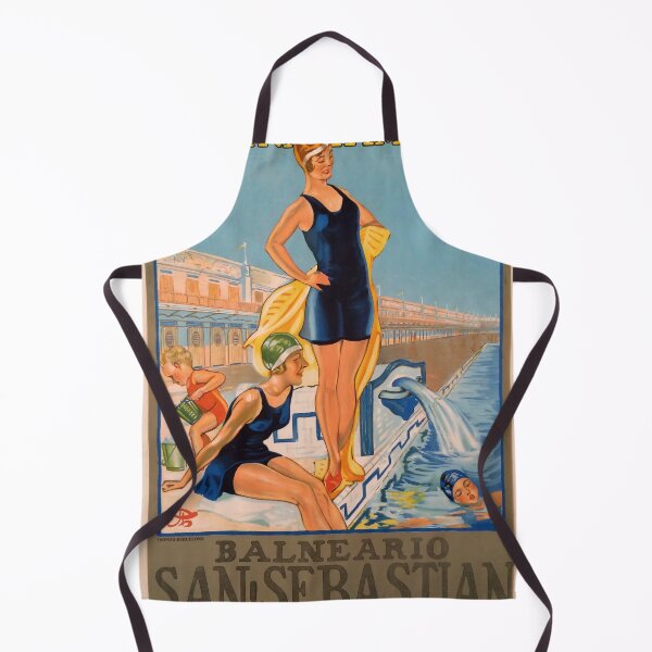 Item preview, San Sebastian retro poster designed and sold by CorasPosters.