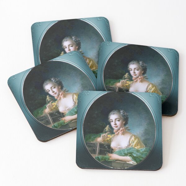Item preview, Portrait Of Madame Badouin, The Artist's Daughter by François Boucher Old Masters Fine Art Reproduction designed and sold by Xzendor7 Digital Art Creations.