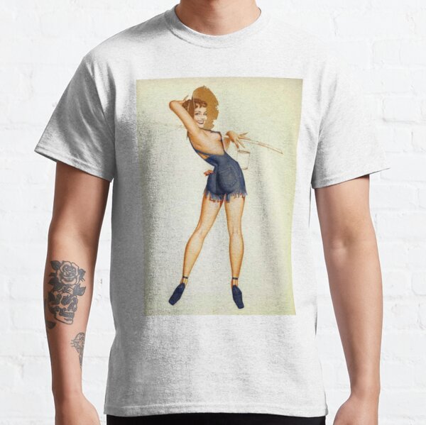 Fishing Pinup T-Shirts for Sale