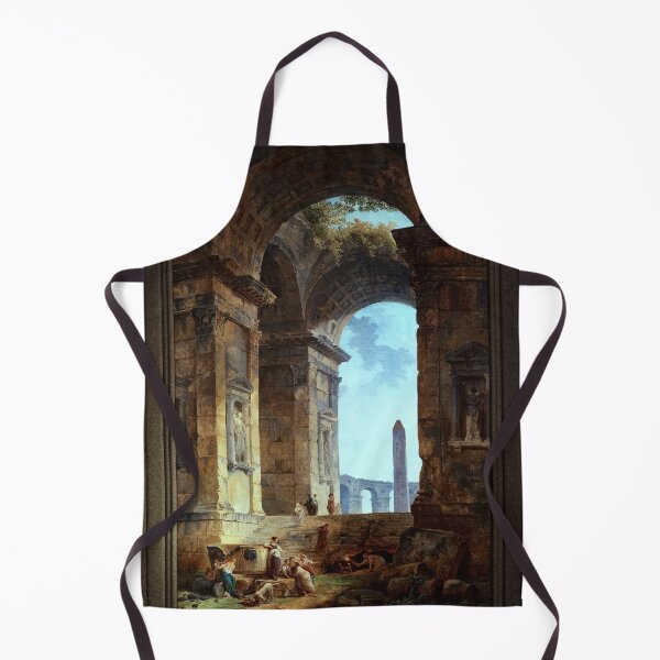 Item preview, Ruins With An Obelisk In The Distance Old Masters Fine Art Reproduction designed and sold by Xzendor7 Digital Art Creations.