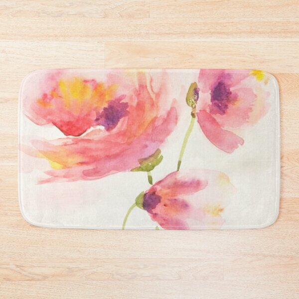 Item preview, Pink Poppies Handpainted Watercolor designed and sold by Jenie Yolland.