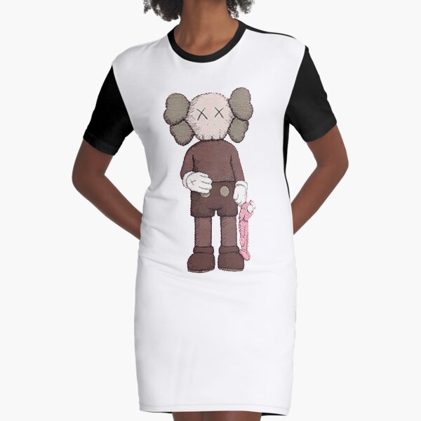 small robo pink Graphic T-Shirt Dress